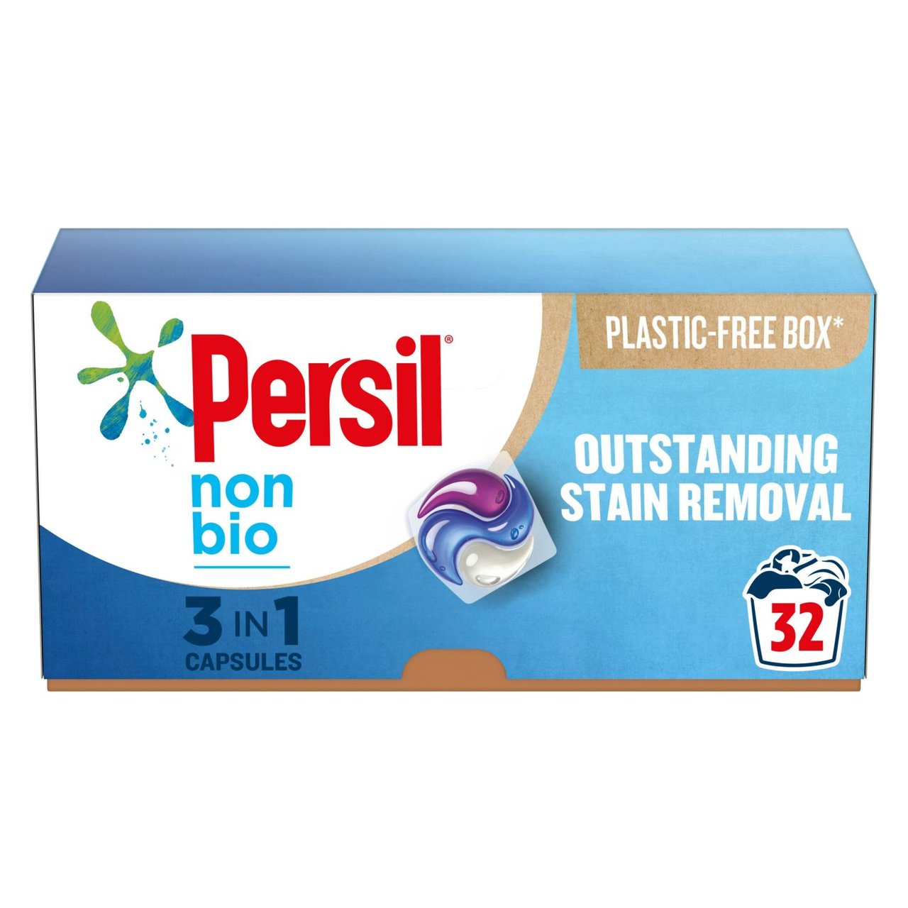 Persil Non Bio 3-In-1 Washing Capsules 32 per pack