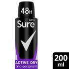 Sure Men Anti-perspirant Aerosol Active Dry 200