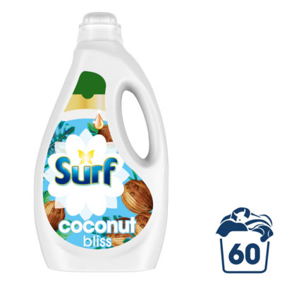 Surf Coconut Bliss Liquid Laundry Detergent 60 Washes 1.62L