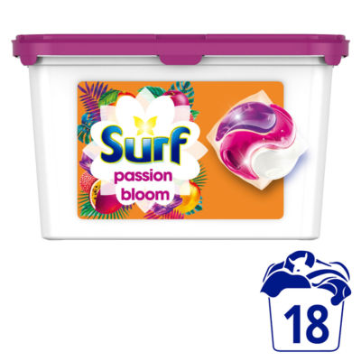 Surf 3 in 1 Washing Capsules Passion Bloom 18 per pack