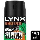 Lynx Deodorant Bodyspray Aerosol Jungle Fresh  150ml