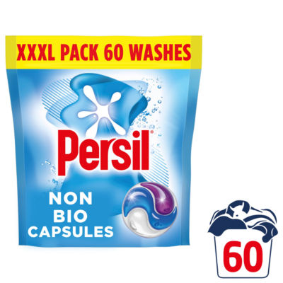 Persil Non Bio 3 in 1 Laundry Washing Detergent Capsules 60 Washes