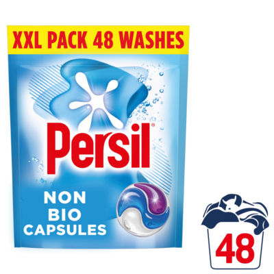 Persil Non Bio 3 in 1 Laundry Washing Detergent Capsules 48 Washes