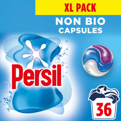 Persil Non Bio 3 in 1 Laundry Washing Detergent Capsules 36 Washes