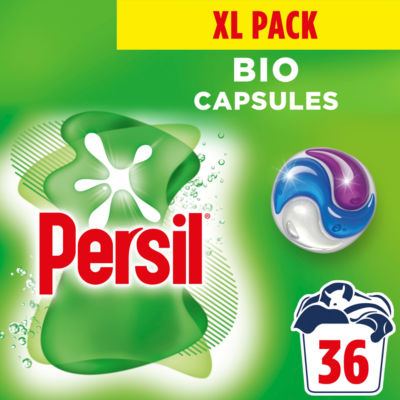 Persil Bio 3 in 1 Laundry Washing Detergent Capsules 36 per pack