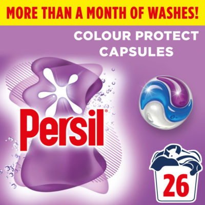 Persil Colour 3 in 1 Laundry Washing Detergent Capsules 26 Washes