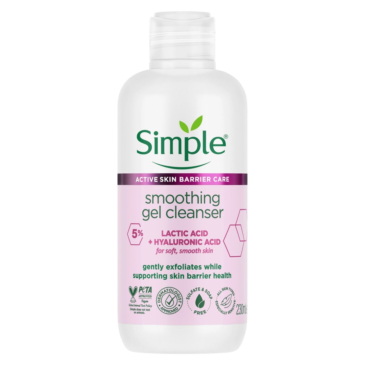 Simple Healthy Skin Barrier Smoothing Gel Cleanser