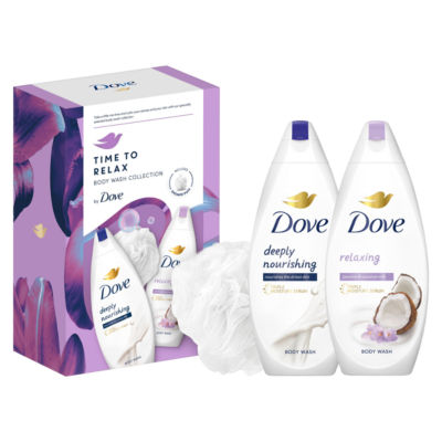 Dove Gift Set Time to Relax Body Wash Collection 2 piece