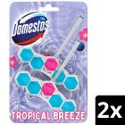 Domestos Toilet Rim Block Tropical Breeze, Limited Edition 2x55g