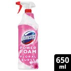 Domestos Power Foam Toilet & Bathroom Cleaner Spray Floral Burst 650ml