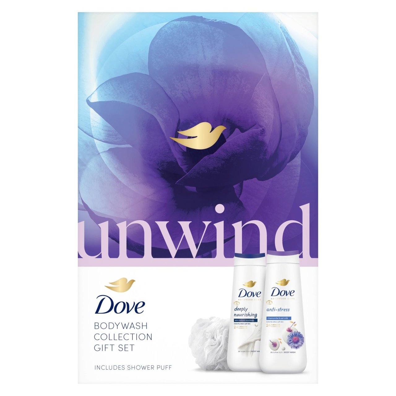 Dove Unwind Bodywash Collection Gift Set