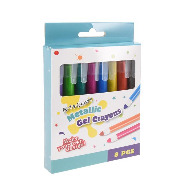 Koopoman Art & Craft Metallic Gel Crayons 8pcs 