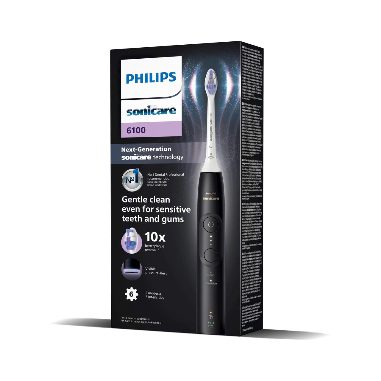 Philips Sonicare 6100 Series Black Electric Toothbrush