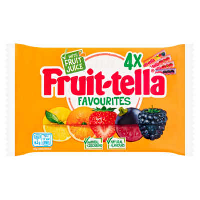 Fruittella Favourites Chewy Sweets Multipack 4 Pack