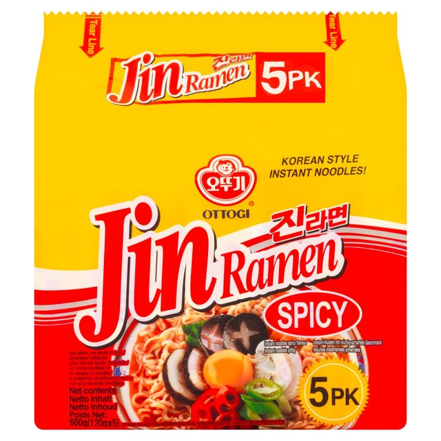 Ottogi Jin Ramen Spicy Noodles 5 x 600g