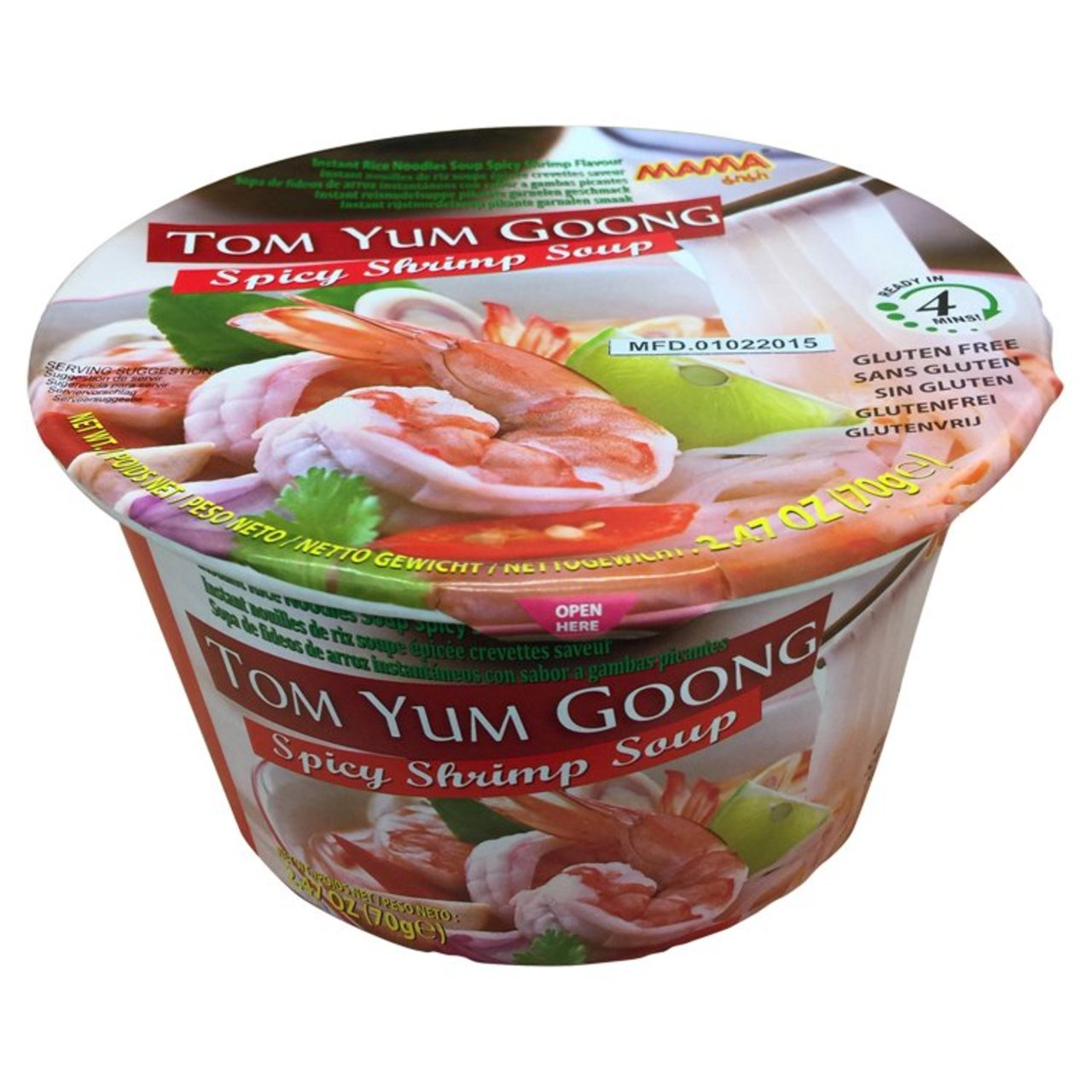 Mama Thai Shrimp Tom Yum Goong Rice Noodle Bowl