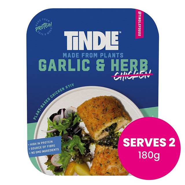 Tindle Kyiv Chicken Made From Plants Garlic Butter Flavoured 180g