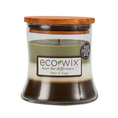 Eco Wix Ecowix Pear and Sage Wood Wick  Small Candle