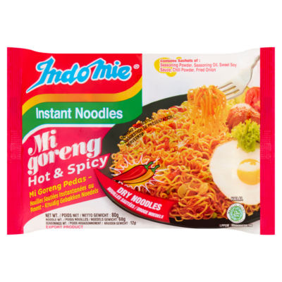 Indo Mie Instant Noodles Mi Goreng Hot & Spicy