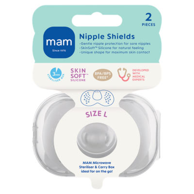 MAM 2 Nipple Shields Size 2 Regular