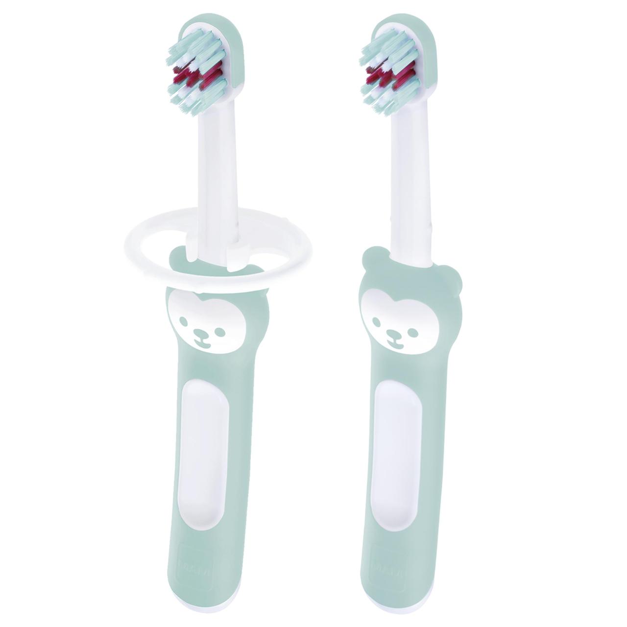 MAM Baby's Brush Double Pack with Safety Shield 2 per pack