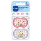 Mam Night 6+M Soothers 2Pk 