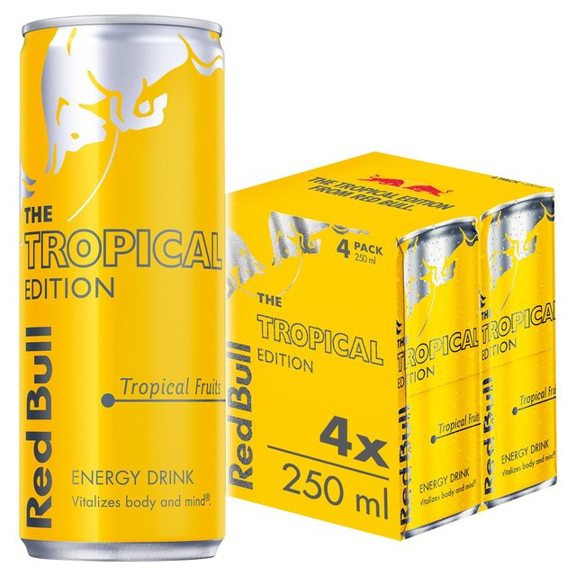 Red Bull Energy Drink, Tropical Edition 4x250ml