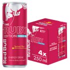 Red Bull Energy Drink Sugar Free Ruby Edition Spiced Pear 4x250ml