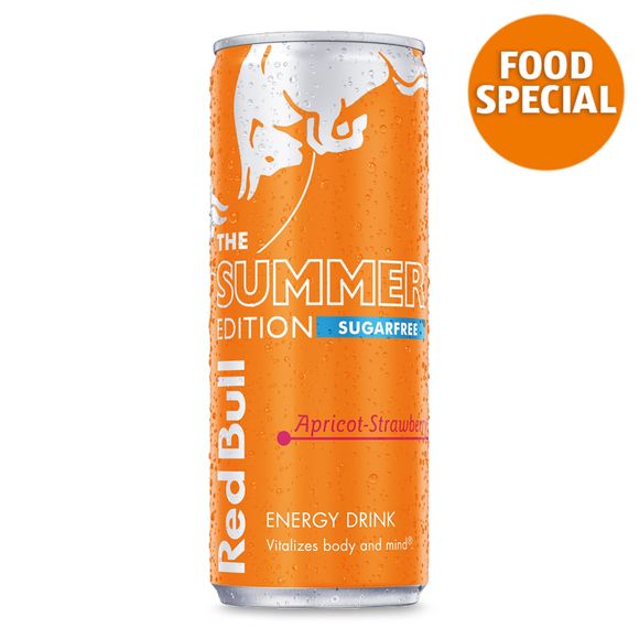 Red Bull The Summer Edition Sugar Free Apricot-strawberry Energy Drink 250ml