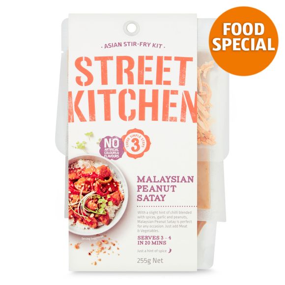 Street Kitchen Asian Stir-fry Kit Malaysian Peanut Satay 255g