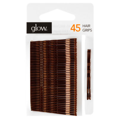 Glow 45 Hair Grips Brown