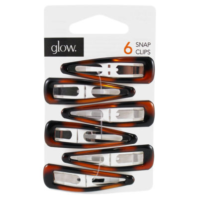 Glow 6 Snap Clips Brown