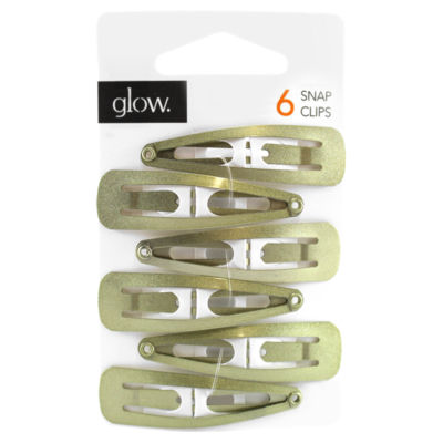 Glow 6 Snap Clips Blonde