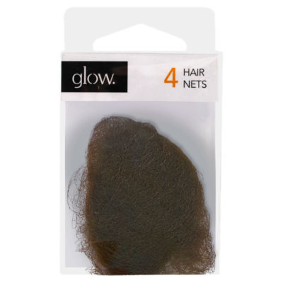 Glow 4 Hair Nets Brown