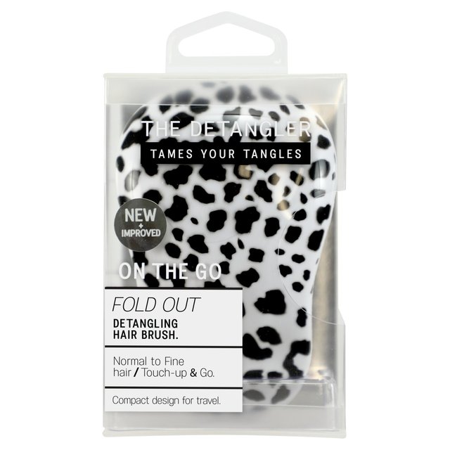 The Detangler On The Go Leopard Print Detangler Hair Brush 