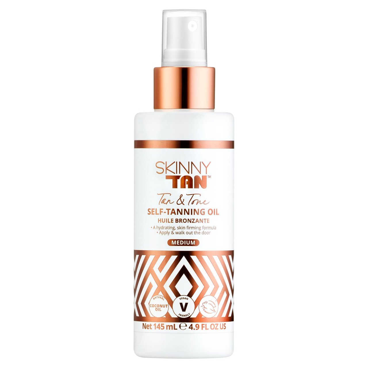 Skinny Tan Tan & Tone Self -Tanning Oil Medium 145ml