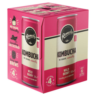 Remedy Kombucha Wild Berry Multipack