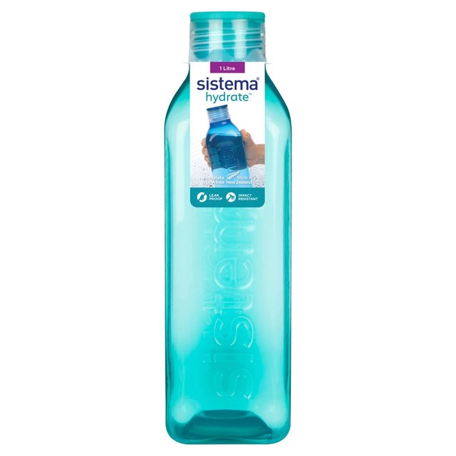 Sistema 1Ltr Square Water Bottle 