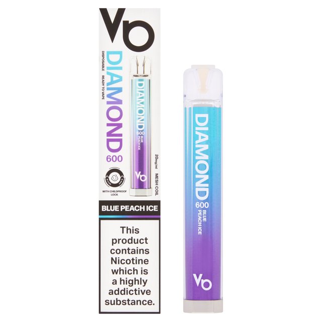 Vapes Bars Diamond Blue Peach Ice 20mg 