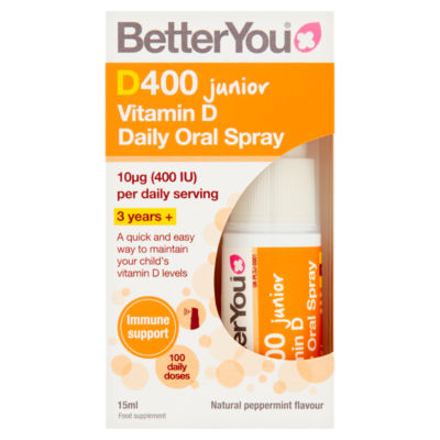 BetterYou D400 Kid's Vitamin D Daily Oral Spray 3yrs+  15ml