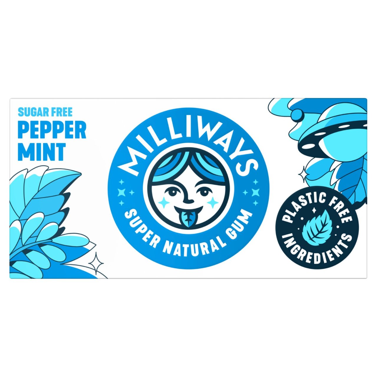 Milliways Peppermint, Plastic Free, Sugar Free Chewing Gum