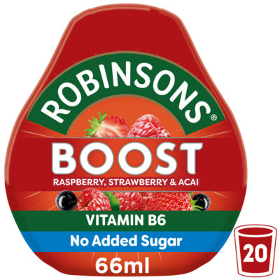 Robinsons Boost Raspberry, Strawberry & Acai 66ml