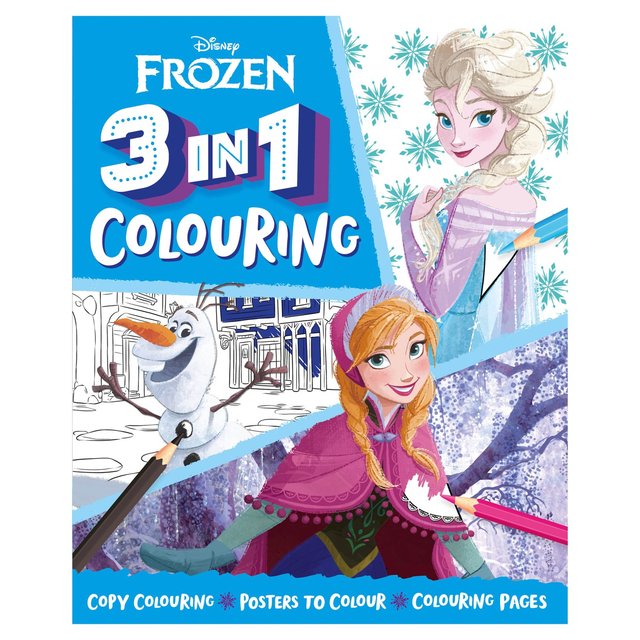 Disney Frozen 3in1 Colouring book