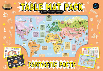 Igloo Books HWH Table Mat Pack Fantastic Facts 5+