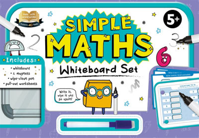 Igloo Books HWH Book and Whiteboard Set Simple Maths 5+