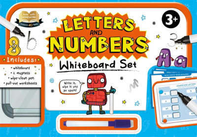 Igloo Books HWH Book and Whiteboard Set Letters & Numbers 3+