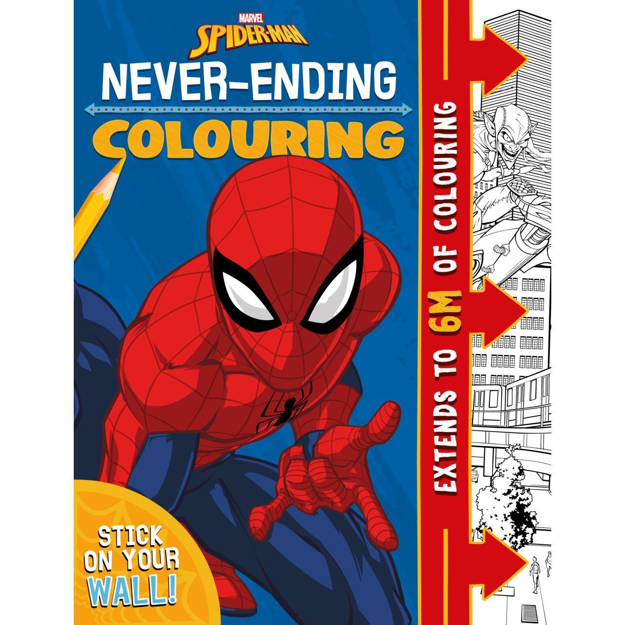 Igloobooks Marvel Spider-Man, Never-Ending Colouring