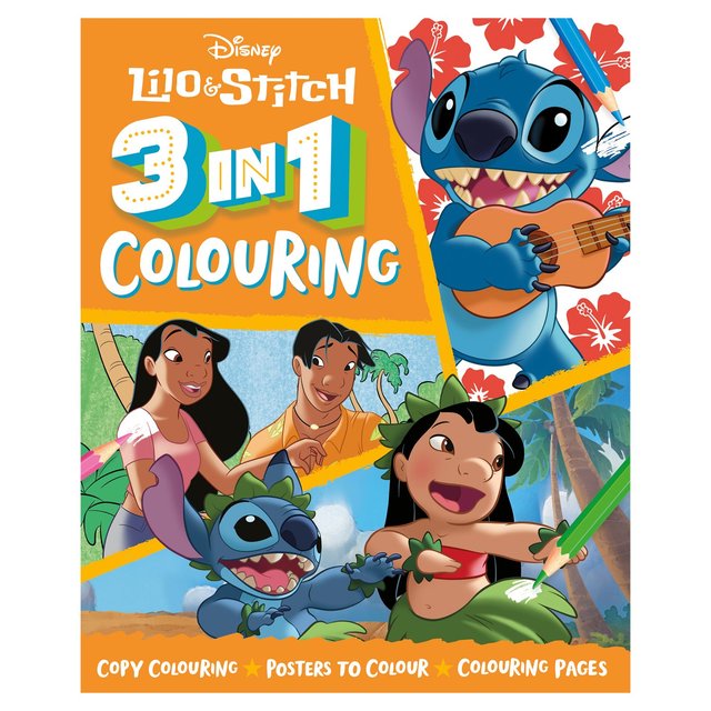 Disney Lilo & Stitch 3 In 1 Colouring 