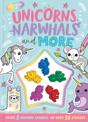 Igloo Books Unicorn Crayon Colouring Book